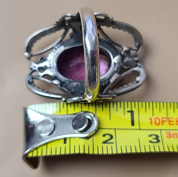 Sterling Silver Purple Amethyst Rustic - Picture 14 of 16